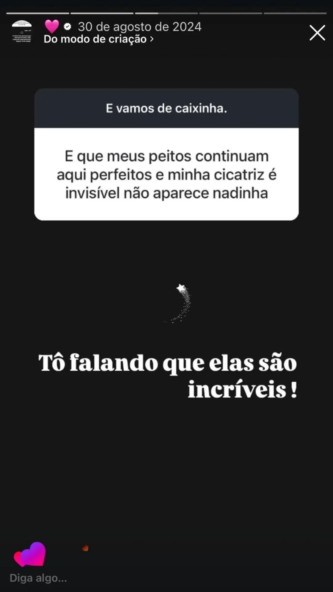 Depoimento de paciente